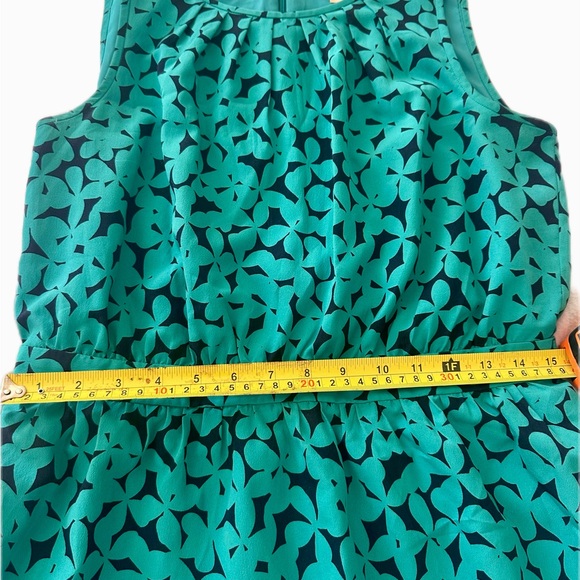 LOFT Women's Dress in Teal and Black - Picture 7 of 10